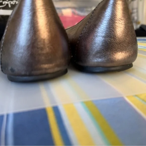 Born Metallic Brown Floral Flats - Picture 8 of 10